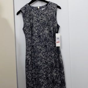 Calvin Klein, size 6, dark blue and cream, new with tag